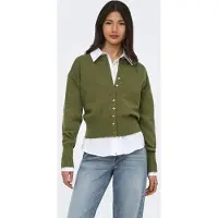 ONLY Gebreid vest 'ONLMIO' olijfgroen