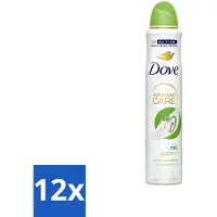 Dove 12 x Deodorant Spray - Komkommer & Groene Thee - 200 ml - Deodorant - Antitranspirant - Cucumber & Green Tea - Deodorant Spray - 72 Uur Bescherming