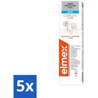 Elmex 5 x - Tandpasta - Caries Protection Plus - Complete Care - 75 ml - Voordeelverpakking - 5 stuks