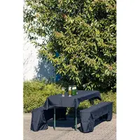 2lif Beer Tableset Vlamvertragend zwart 9350 1st 100x260cm/ 2st 220x25x45cm