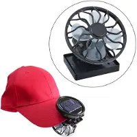 COOAU Tafelventilator - Ventilator - Mini Ventilator - Ventilator op Zonne-energie - Clip-ontwerp - voor Gebruik Tijdens Buitenactiviteiten