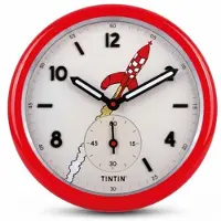 Tintin Kuifje Klok - Tintinimaginatio - Bestemming maan - 35 cm