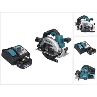 Makita DHS 661 RF1 accu-handcirkelzaag 18 V 165 mm borstelloos + 1x accu 3,0 Ah + oplader