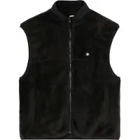 Element - Classic Sherpa Vest Flint Black voor Heren van Gerecycled Polyester - Maat L - Zwart
