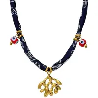 Lucardi Ketting goud / zwart