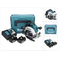 Makita DHS 661 RFJ accu-handcirkelzaag 18 V 165 mm borstelloos + 2x accu 3,0 Ah + oplader + Makpac