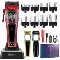 Hatteker Professionele Tondeuse en Baardtrimmer – 9000 RPM – Magnetische Motor – 2500 mAh – USB-C – Laadstation – LED-display