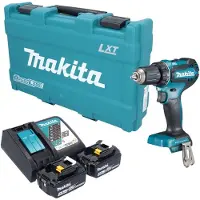 Makita DDF 485 RFK accuboormachine 18 V 50 Nm borstelloos + 2x accu 3,0 Ah + oplader + koffer
