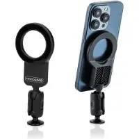 MOJOGEAR Premium Magnetische smartphone-houder voor statief - Snelle Magnetische Bevestiging - Horizontaal & Verticaal Filmen - Zwart