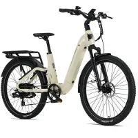TTGO E-SUVO Elektrische Fiets – 250W Motor – 48V 15Ah Accu – 100-120 km Bereik – 27.5" × 2.4" Banden – Hydraulische Schijfremmen – Shimano 7s - Beige