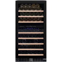 Dunavox DX-94.270DMBK vrijstaande wijnkoelkast mat zwart zuinig energieklasse G