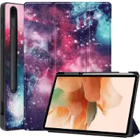 Mobigear Tri-Fold Bookcase voor Samsung Galaxy Tab S7 FE - Melkweg