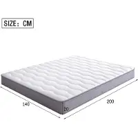STILVORA Binnenveringsmatras 140 x 200 cm Met matras – Ergonomische lendenondersteuning – H3 Stevige Ligcomfort – Rolmatras – Wit