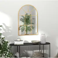 STILVORA Spiegel Decoratieve Wandspiegel Met Gouden Metalen Frame 91 X 60 Cm Voor Woonkamer Slaapkamer En Hal Met Moderne Uitstraling