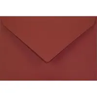 Netuno Gladde rode enveloppen A7 - 80 x 120 mm - 25 stuks - NK natgelijmde - 115 gram - Sirio Color -