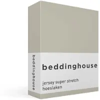 Beddinghouse katoenen hoeslaken (tot 40 cm) - zand | Maat: 180*200/220