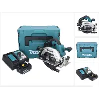 Makita DHS 661 RG1J accu-handcirkelzaag 18 V 165 mm borstelloos + 1x accu 6,0 Ah + oplader + Makpac