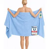 Komfortec Badhanddoek 100x200 cm van 100% Katoen, XXL Saunahanddoek, Grote Douchehanddoek, Zacht & Absorberend, Lichtblauw