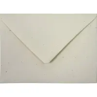 Netuno Ecologische ecru enveloppen A6 - 125 x 175 mm - 25 stuks - NK natgelijmde - 130 gram - Flora -