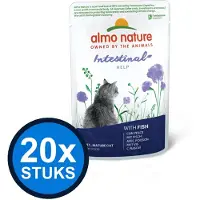 Almo Nature 20x Holistic - Kattenvoer Natvoer Maaltijdzakje - Sensitive - Vis - 70g