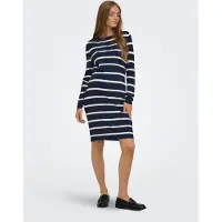 ONLY Maternity Gebreide jurk 'OLMFemi' navy / wit
