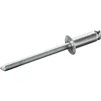 Goebel - 1000 x Blindklinknagels (Ø x L) 2,4 x 8 mm - Alu Aluminium AlMG 2,5 / Staal verzinkt - Verzonken kop - STANDARD - 7071124800 - ISO15978 - Popnagel
