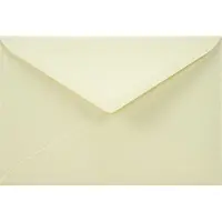 Netuno Gefactureerde ecru enveloppen A6 - 125 x 175 mm - 25 stuks - NK natgelijmde - 120 gram - Acquerello -