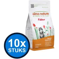 Almo Nature 10x Life - Kitten Kattenvoer Droogvoer - Onderhoud - Kip - 400g