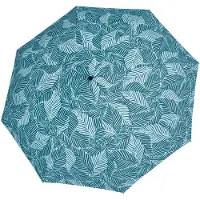 Doppler paraplu Nature Long AC Printed Pattern Calm Leaves petrol