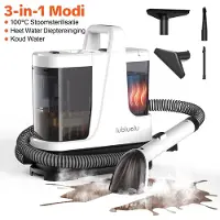 Lubluelu V9 Tapijtreiniger Machine Stoom - 1650W Vlekkenreiniger 18KPa Krachtig Zuigkracht -Meubelreiniger - Bank Reiniger Machine - Zetelreiniger- Matrasreiniger
