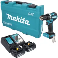 Makita DDF 487 RTK accuboormachine 18 V 40 Nm borstelloos + 2x accu 5,0 Ah + oplader + koffer