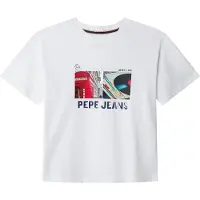 Pepe Jeans Ash T-shirt Met Korte Mouwen Wit 14 Years Jongen