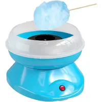 HOMCOM Suikerspinmachine-RVS, kunststof-27 x 26 x 18 cm-Blauw