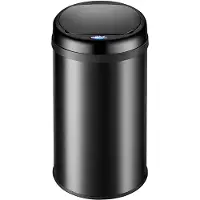 SP Prullenbak - Prullenbak 30 Liter - Prullenbak met Sensor - Prullenbakken - Zwart - 30cm x 30cm x 53cm