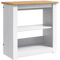 vidaXL Aquarium Stand PANAMA Wit en Bruin 60 x 30 x 60 cm 150 kg