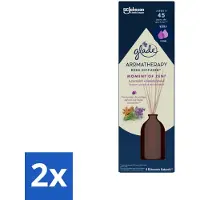 Glade 2 x - Geurstokjes Moment van Zen - Aromatherapie Geurverspreiding - 80 ml - Geurstokjes - Aromatherapie - Lavendel - Sandelhout - Ontspannen