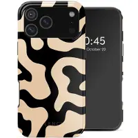Selencia Vivid Backcover met MagSafe voor de Apple iPhone 18 Pro Max / 17 Pro Max - Art Wave Black