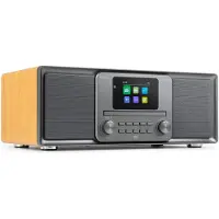 Audizio DAB radio - Palmi - Radio met cd speler - Bluetooth radio - FM, DAB+ en USB - Bamboe