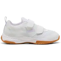 Puma Varion 3 V junior imitatieleren voetbalschoenen - wit/lila Jongens/Meisjes Imitatieleer - maat 34