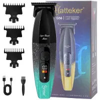 Hatteker Tondeuse en Baardtrimmer – 8000 RPM – Keramisch Mes – LED-display – 180 min – Groen