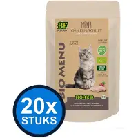 Biofood 20x - Organic Kip Menu - Kattenvoer Natvoer - 100g