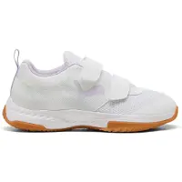 Puma Varion 3 V junior imitatieleren voetbalschoenen - wit/lila Jongens/Meisjes Imitatieleer - maat 32