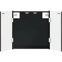 vidaXL Dartbord Kabinet ALKMAAR Zwart 52,5 x 10,5 x 53,5 cm