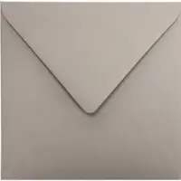 Netuno Ecologische grijze enveloppen 12 - 153 x 153 mm - 25 stuks - NK natgelijmde - 120 gram - Materica -