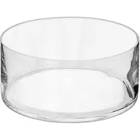 Alessandro Lage schaal vaas - transparant - glas - 7.5 x 18 cm - plat en rond - vazen - woonaccessoires