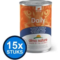 Almo Nature 15x Daily - Kattenvoer Natvoer Blik - Kabeljauw - 400g