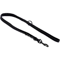 Adori Dresseerlijn Vetleder Met Print - Riem - 200x2.5 cm Zwart