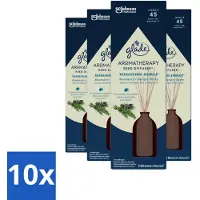 Glade 10 x - Geurstokjes Verfrissende Energie - Aromatherapie Geurverspreiding - 80 ml - Aromatherapie - Geurstokjes - Energie - Geurverspreiding - Marokkaanse Rozemarijn