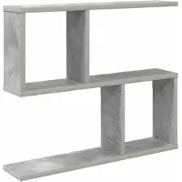vidaXL Wandplank Betongrijs 60 x 12 x 50,5 cm Bewerkt hout