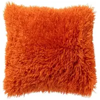 Dutch decor IBBY - kussenhoes 45x45 cm - gerecycled - fluffy - Apricot Orange - oranje - met rits - zonder binnenkussen